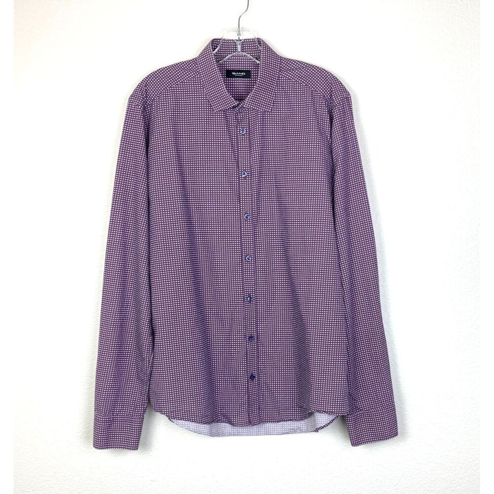 Sand Copenhagen Men's Long Sleeve Button Up Cotton Dress Shirt Size 16.5/42
